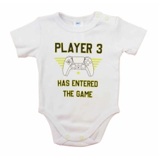 Asti Feliratos rövid ujjú baba body kombidressz, body