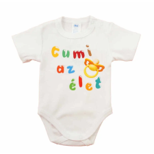 Asti Feliratos rövid ujjú baba body kombidressz, body