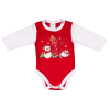 Asti Hosszú ujjú baba body karácsonyi mintával