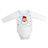 Asti Hosszú ujjú baba body télapó mintával