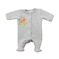 Asti Hosszú ujjú elöl patentos rugdalózó, belül bolyhos – Állatos mintával rugdalózó