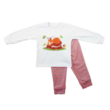 Asti Hosszú ujjú lányka pizsama - Mókus mintával gyerek hálóing, pizsama