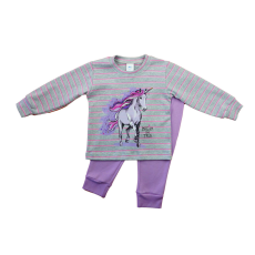 Asti Hosszú ujjú lányka pizsama - Unikornis mintával