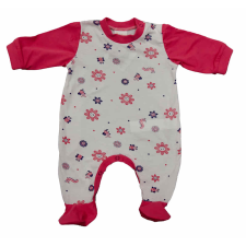 Asti Hosszú ujjú vékony pamut rugdalózó Virágos mintával rugdalózó