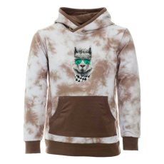 Asti Kapucnis batikolt kenguruzsebes fiú pulóver láma mintával