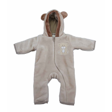 Asti Kapucnis wellsoft bélelt baba overál Maci mintával babakabát, overál, bundazsák