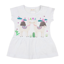 Asti Láma mintás kislány bébi rövid ujjú ruha flitterrel gyerek szoknya