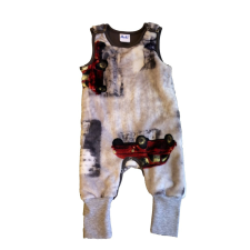 Asti Mintás wellsoft ujjatlan baba overál babakabát, overál, bundazsák