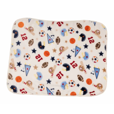 Asti Rögbi mintás wellsoft babatakaró 70x90 cm babaágynemű, babapléd