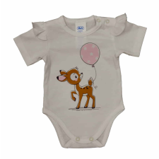 Asti Rövid fodros ujjú baba body cuki Őzikés mintával kombidressz, body