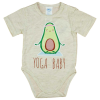 Asti Rövid ujjú baba body avokádós mintával