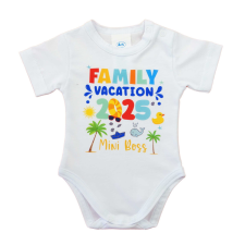 Asti Rövid ujjú baba body Balaton mintával kombidressz, body