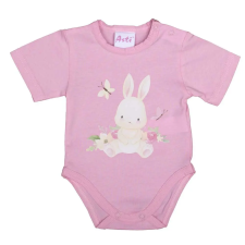 Asti Rövid ujjú baba body cuki Nyuszi mintával kombidressz, body