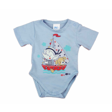 Asti Rövid ujjú baba body cuki Vitorlás mintával kombidressz, body