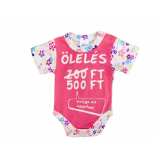 Asti Rövid ujjú feliratos baba body kombidressz, body