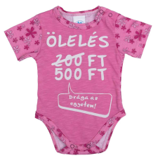 Asti Rövid ujjú feliratos baba body kombidressz, body