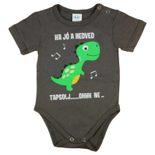 Asti Rövid ujjú feliratos dinós baba body kombidressz, body
