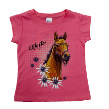 Asti Rövid ujjú lány póló Lovas mintával gyerek póló