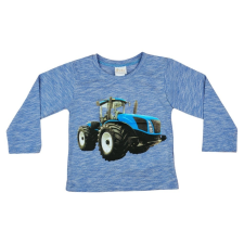 Asti Traktor mintás fiú hosszú ujjú póló babapóló, ing