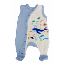 Asti Ujjatlan baba rugdalózó Tengeri állatok mintával rugdalózó