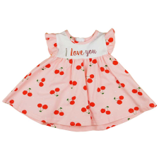 Asti Ujjatlan baba ruha cseresznyés mintával lányka ruha