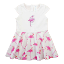 Asti Ujjatlan pamut kislány ruha, flamingó mintával lányka ruha