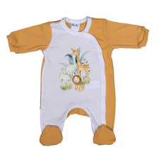 Asti Vékony, pamut, elöl patentos kisfiú rugdalózó Szafaris mintával rugdalózó