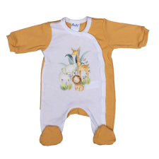 Asti Vékony, pamut, elöl patentos kisfiú rugdalózó Szafaris mintával rugdalózó