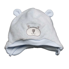 Asti Wellsoft bélelt megkötős sapka Maci hímzássel babasapka, sál