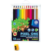 ASTRA art-pap Astra Vastag Színes Ceruza - Átlátszó Tokban, 12 db, Pixel One (430882)