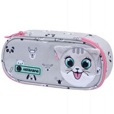 Astra cicás ovális tolltartó - Cute Kitty tolltartó