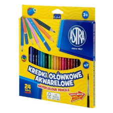 Astra Színes ceruza ASTRA akvarell 24 színű ajándék ecsettel színes ceruza