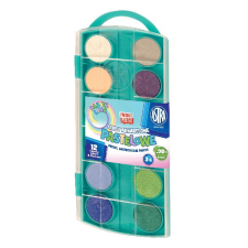 Astra Vízfesték ASTRA 23,5 cm pasztell ajándék ecsettel 12 darabos kréta, festék és papír