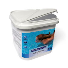 Astralpool Multi-Action lassan oldódó kombinált klór tabletta - 5kg medence kiegészítő