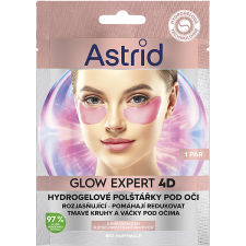 Astrid Glow Expert Hidrogél szem alatti párnácskák niacinamiddal és tranexámsavval, 1 db szemkörnyékápoló