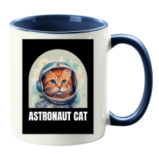  Astronaut Cat Bögre (másik oldalra fotó és felirat kérhető) bögrék, csészék
