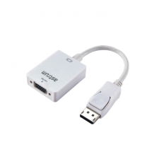 Astrum DA220 Display Port - VGA adapter fehér (aktív) audió/videó kellék, kábel és adapter
