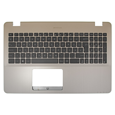 Asus 0KN1-261HU21 gyári új magyar fekete laptop billentyűzet + pezsgő színű felső fedél laptop alkatrész