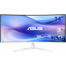 Asus 34" VU34WCIP-W 21:9 WQHD VA Ívelt Monitor - Fehér monitor