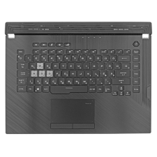 Asus 90NR01L3-R31HU1 gyári új magyar fekete RGB háttérvilágításos laptop billentyűzet + Touchpad megvilágítás laptop alkatrész