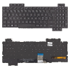 Asus 90NR0G51-R31ND0 gyári új nordic (norvég) fekete RGB háttérvilágításos laptop billentyűzet, keret nélkül