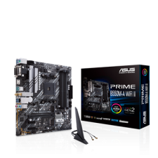 Asus Alaplap AM4 PRIME B550M-A WIFI II AMD B550, mATX alaplap