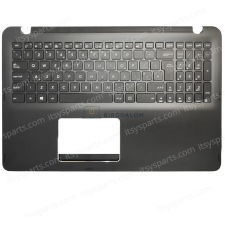 Asus N543U, Q524U, Q553UB gyári billentyűzet cserélhető palmresttel (UK kiosztás, fekete) laptop alkatrész