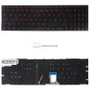 Asus ROG Strix GL502, GL702, GL702VI, GL702ZC gyári billentyűzet (DE kiosztás, háttérvilágítással, piros billentyűkkel)