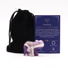  Ásvány Elefánt - Ametiszt 50x35x25mm gyógyhatású készítmény