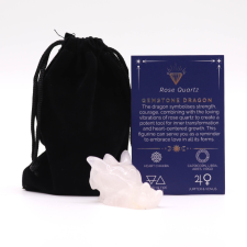  Ásvány Kicsi Sárkányfej- Rózsakvarc 45x30x28mm gyógyhatású készítmény