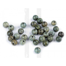  Ásványi serpentin gyöngyök orosz zöld - 10 db/csomag dekorációs kellék
