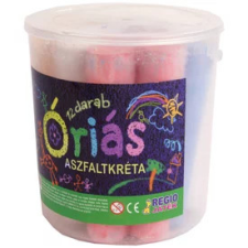 Aszfaltkréta 12 db-os készlet vödörben kreatív és készségfejlesztő