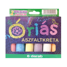  Aszfaltkréta 6 db/doboz RS-01 6 pcs kreatív és készségfejlesztő