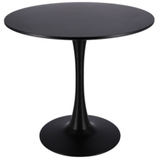  Asztal 80x80 cm, kerek lap, fekete 41219 kerti bútor